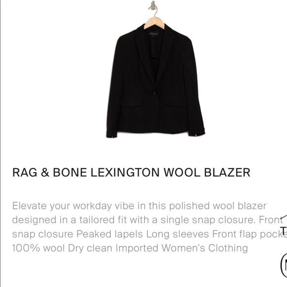 rag & bone Lexington Wool Blazer - Picture 7 of 15